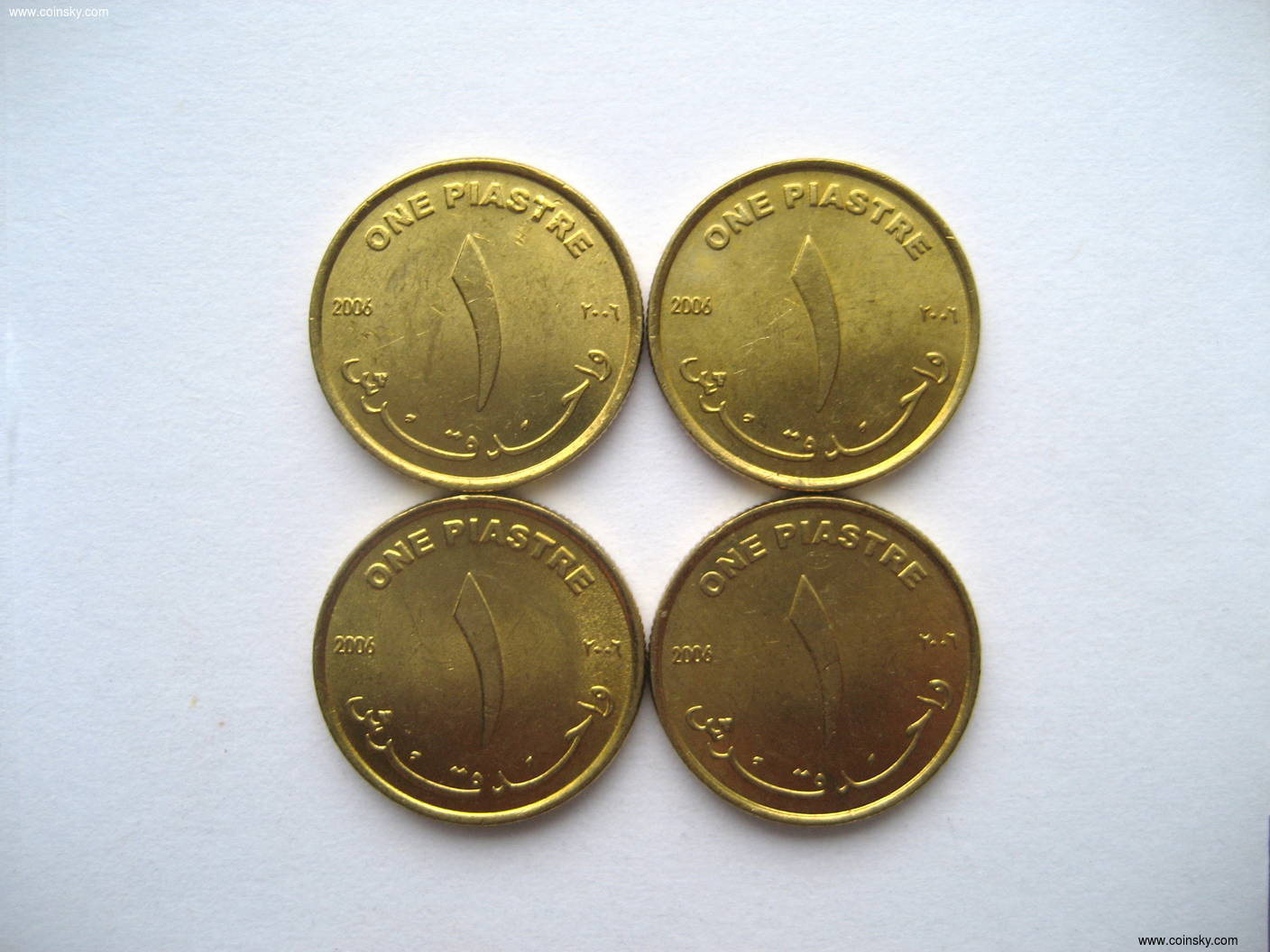 钱币天堂·交易区详情·苏丹 2006年 1皮阿斯特 未流通品 四枚一起