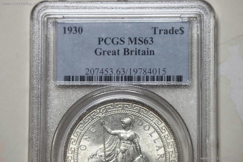 钱币天堂·交易区详情【推荐】pcgs-ms63站洋1930年有b,无b一对