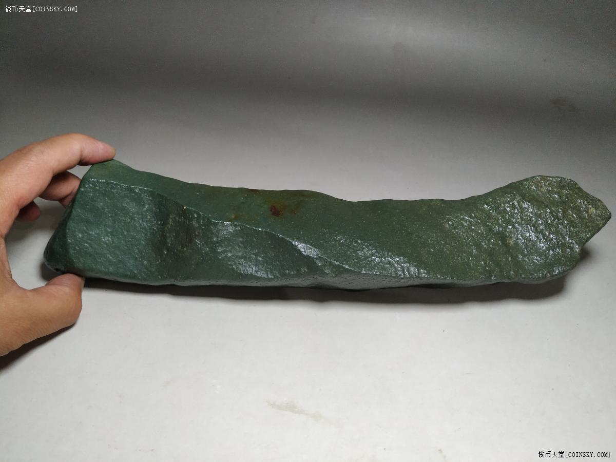 钱币天堂·交易区详情·新疆戈壁料碧玉-天然笔架