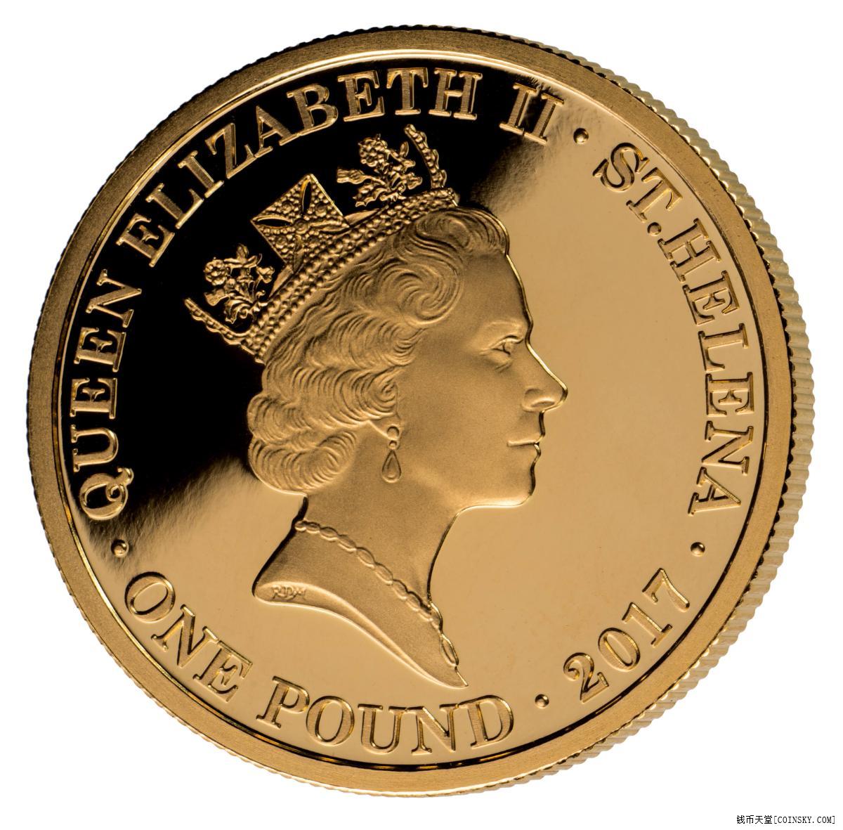 已售圣赫勒拿2017年东印度维多利亚印度女皇140周年金币ngc68