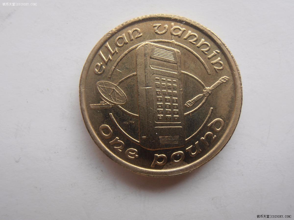 马恩岛1988年1镑纪念币特价