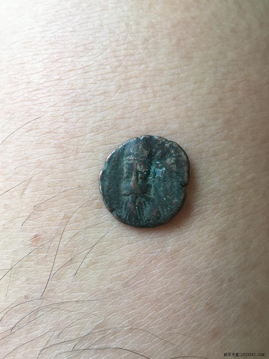 罕见美品公元1世纪波斯帕提亚帝国厚版铜币