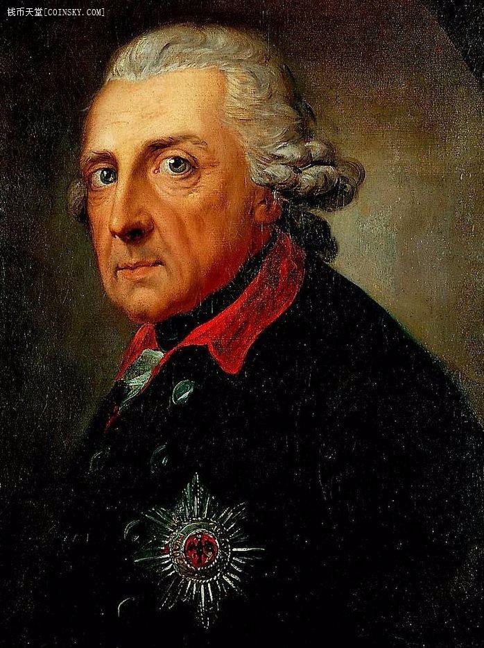 【好品】德国普鲁士1756年腓特烈大帝6格罗申银币