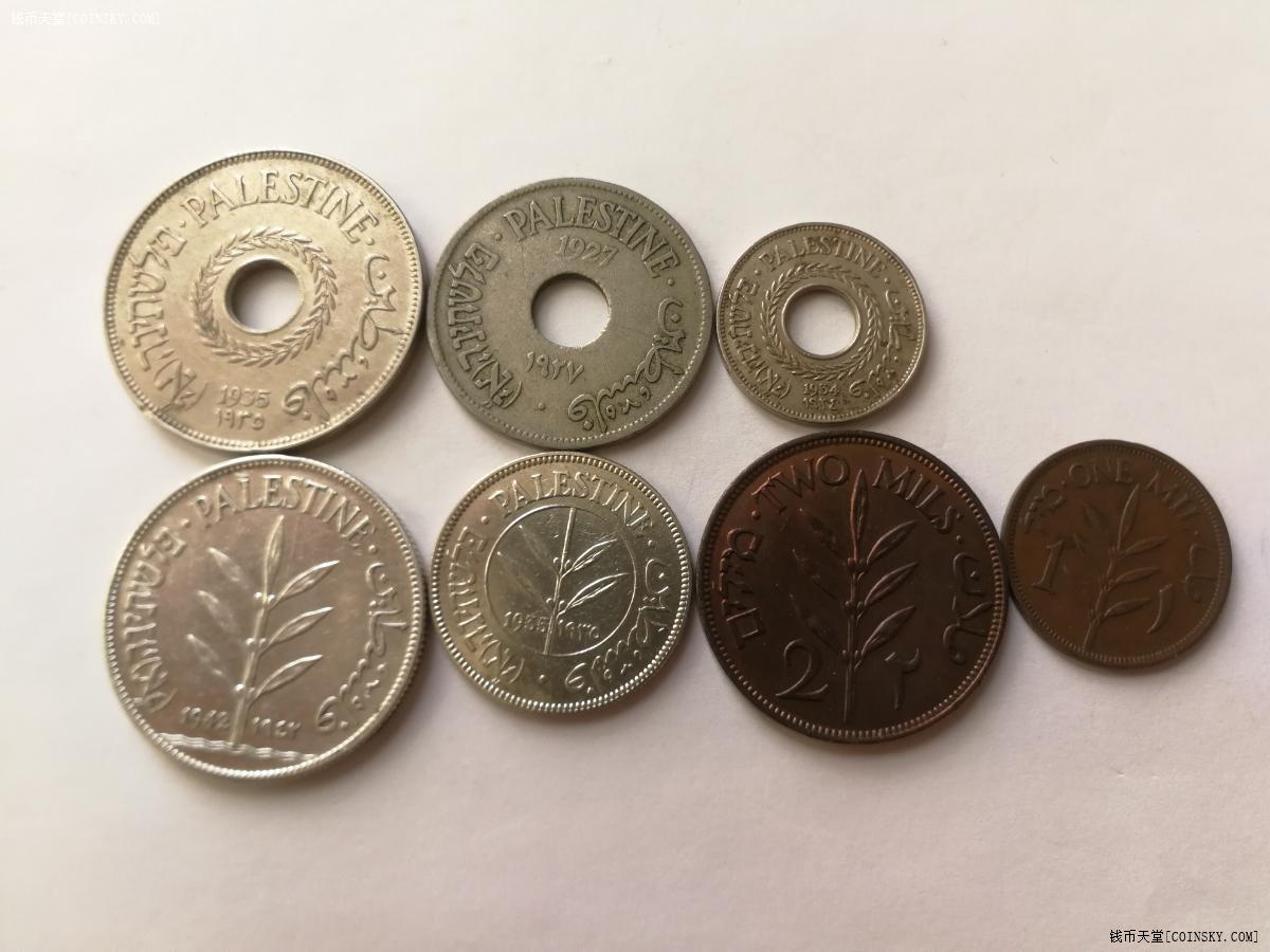巴勒斯坦7枚套币1