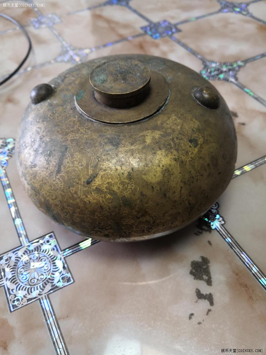 钱币天堂·交易区详情·民国铜制印花暖手壶