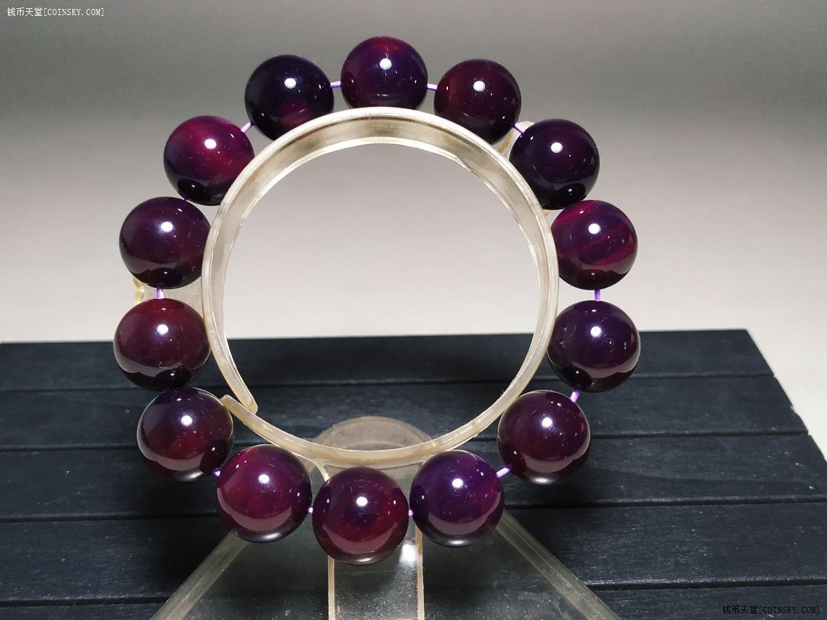 钱币天堂·交易区详情·巴西紫玛瑙圆珠手串