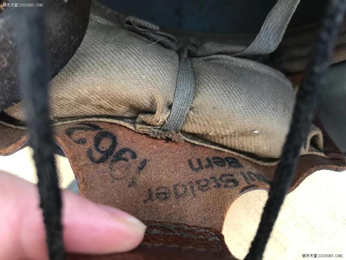 冷战时期原品 瑞士m18钢盔