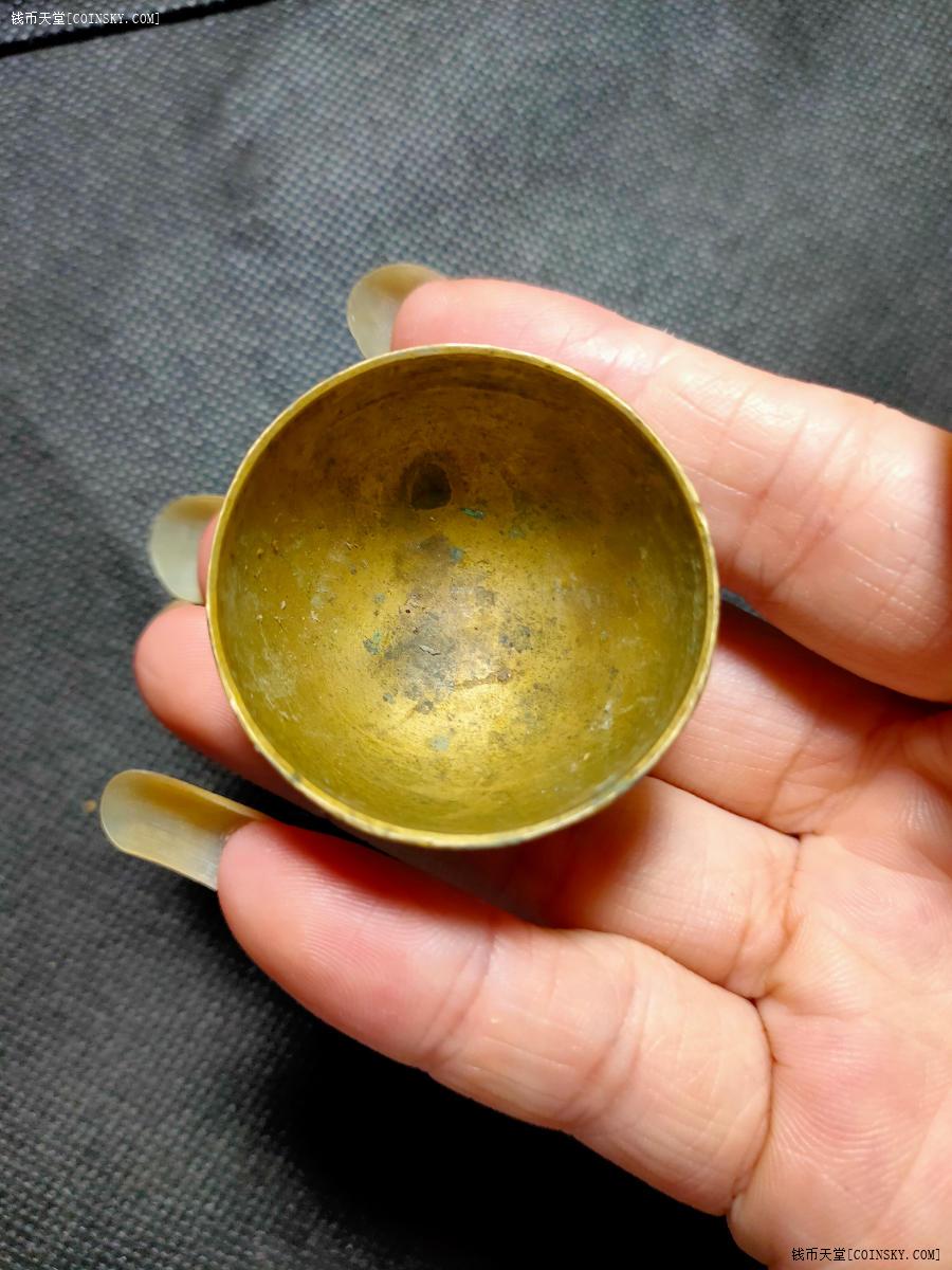 钱币天堂·交易区详情·清代小铜碗 传世黄亮