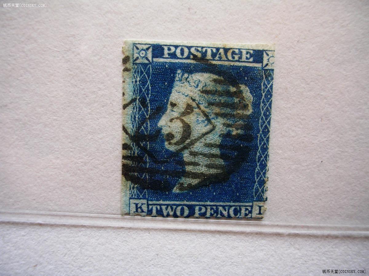 早期(古典)蓝便士.雕刻版.1枚