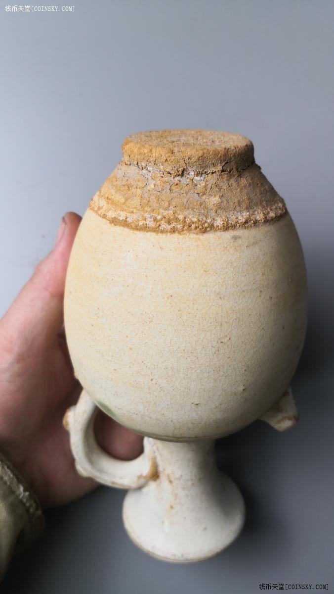 钱币天堂·交易区详情·三彩绿釉短流执壶 完整 内蒙