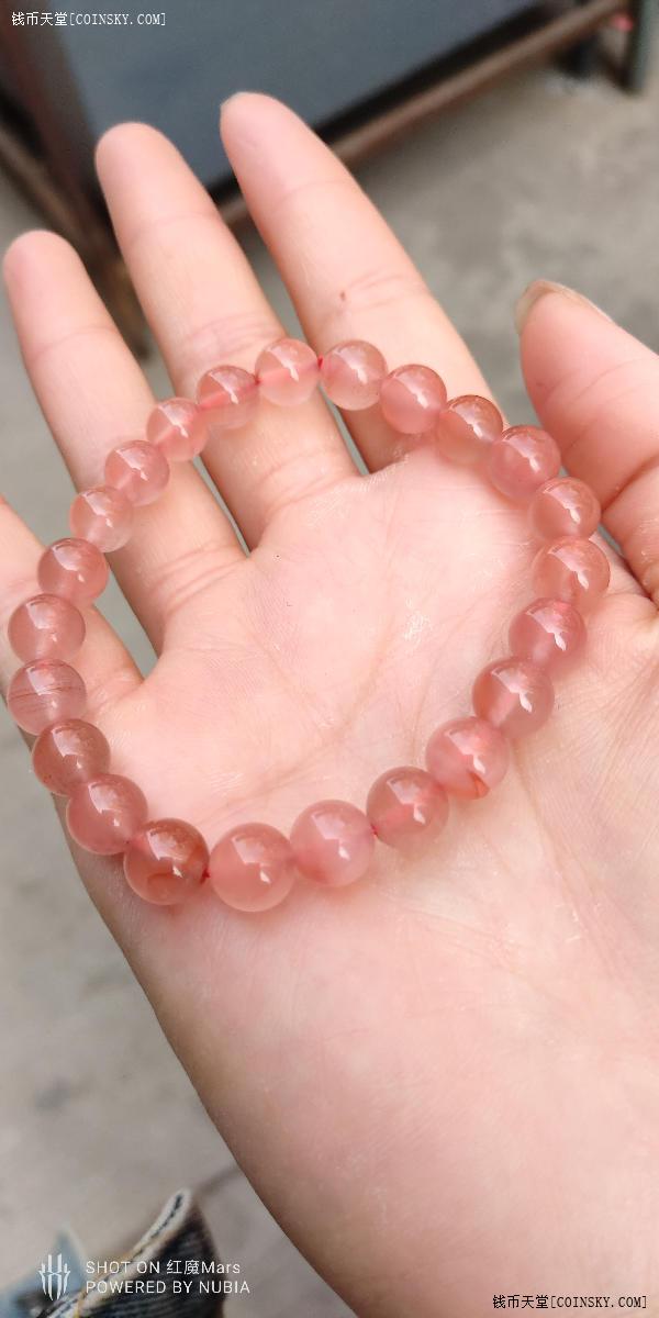 钱币天堂·交易区详情·冰种南红飘花手串