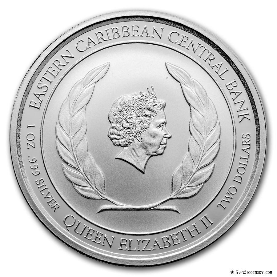 2018 格林纳达潜水乐园 .999 银币1盎司