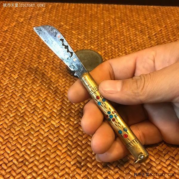 钱币天堂·交易区详情·刃具 ☆ 新疆 英吉沙 老 库车折刀