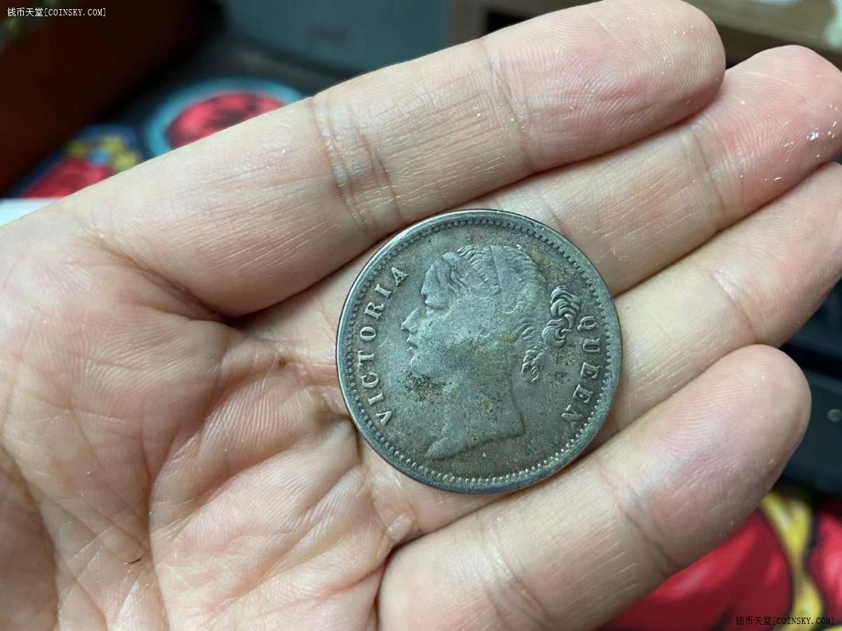 钱币天堂·交易区详情·英属印度1卢比双辫