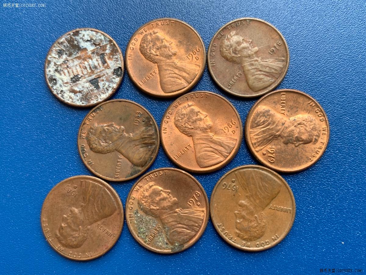 钱币天堂·交易区详情·美国硬币一组面值8.99美金