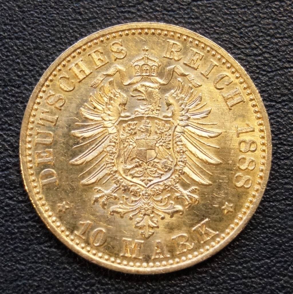 钱币天堂·交易区详情·【星空拍卖】普鲁士 腓特烈三世 1888年a版 10