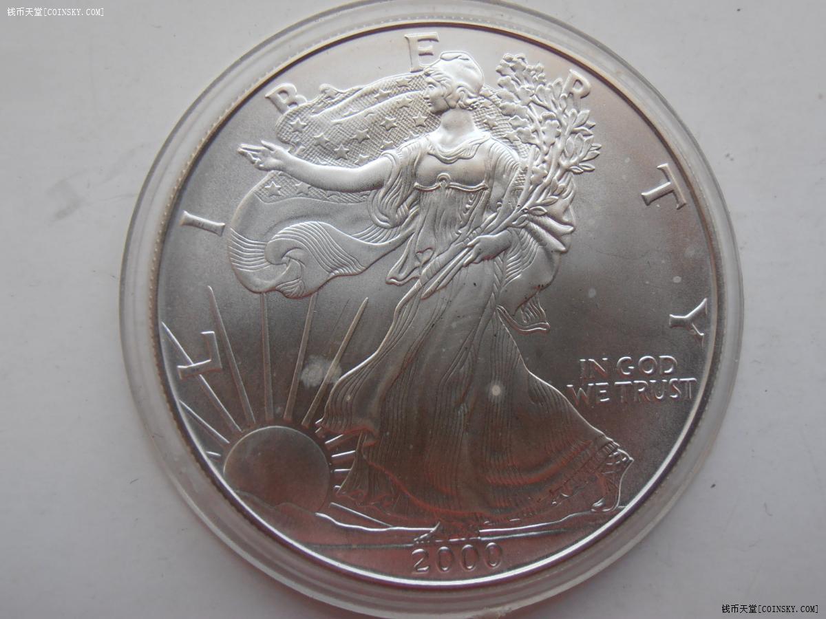 美国2000年行走女神1盎司大银币特价