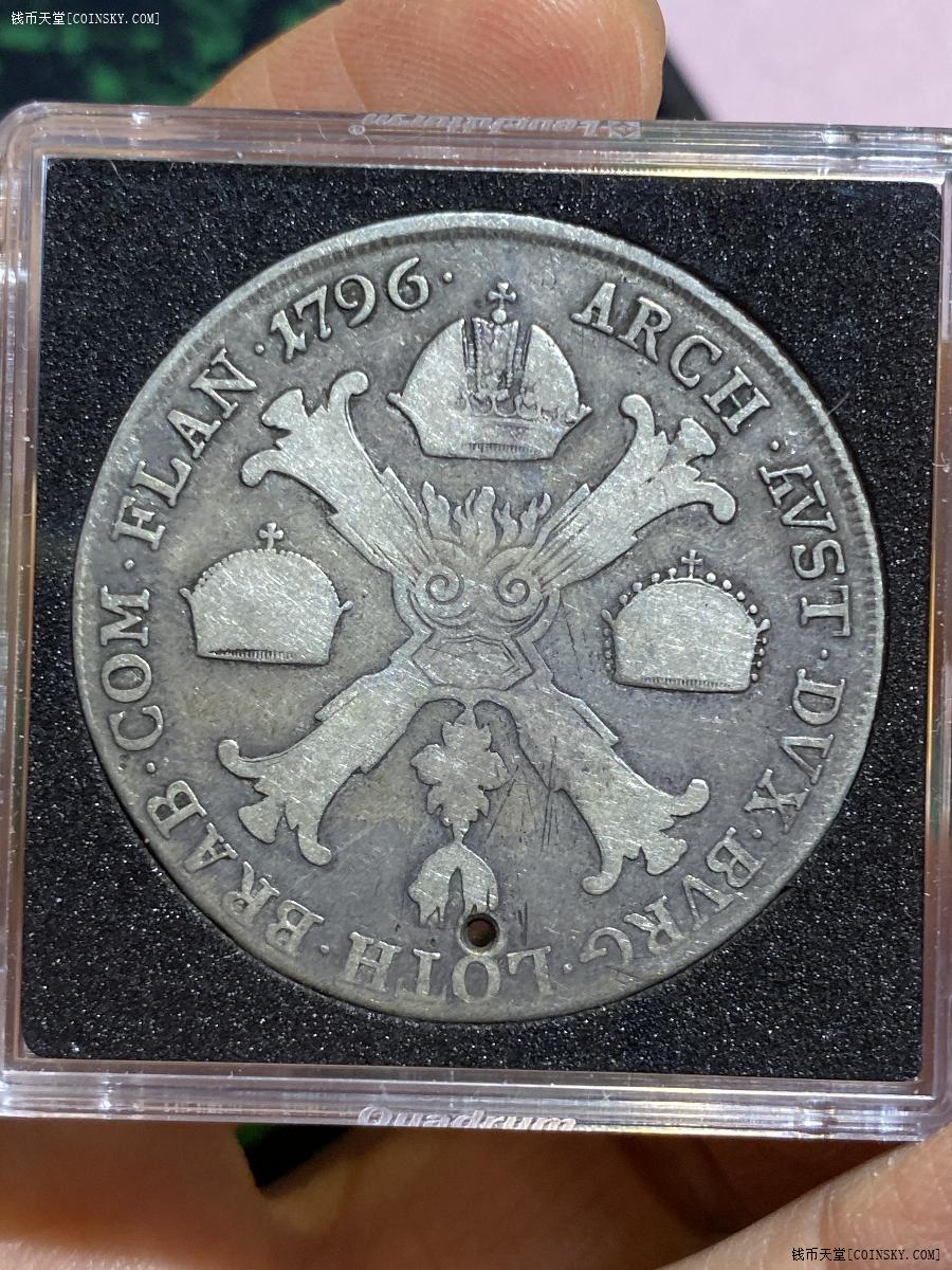 钱币天堂·交易区详情·奥属尼德兰克朗泰勒银币1796年