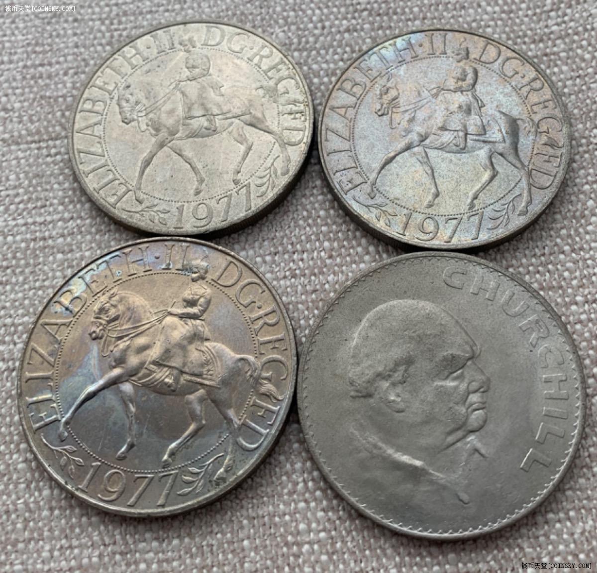 19661977英国克朗4枚