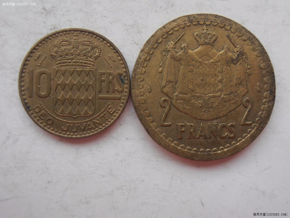 摩纳哥早期币2枚特价
