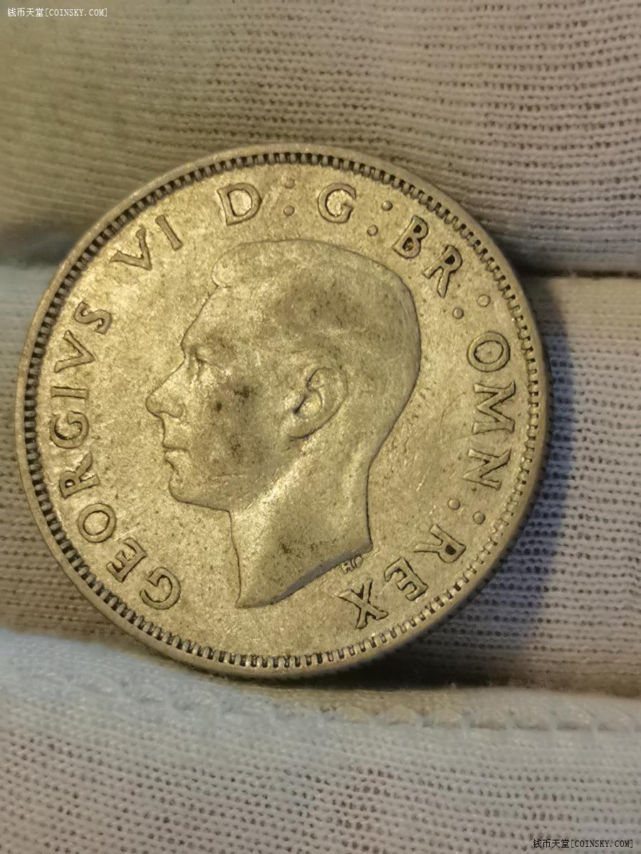 钱币天堂·交易区详情·【极美品】1944年英国乔治六世2先令银币