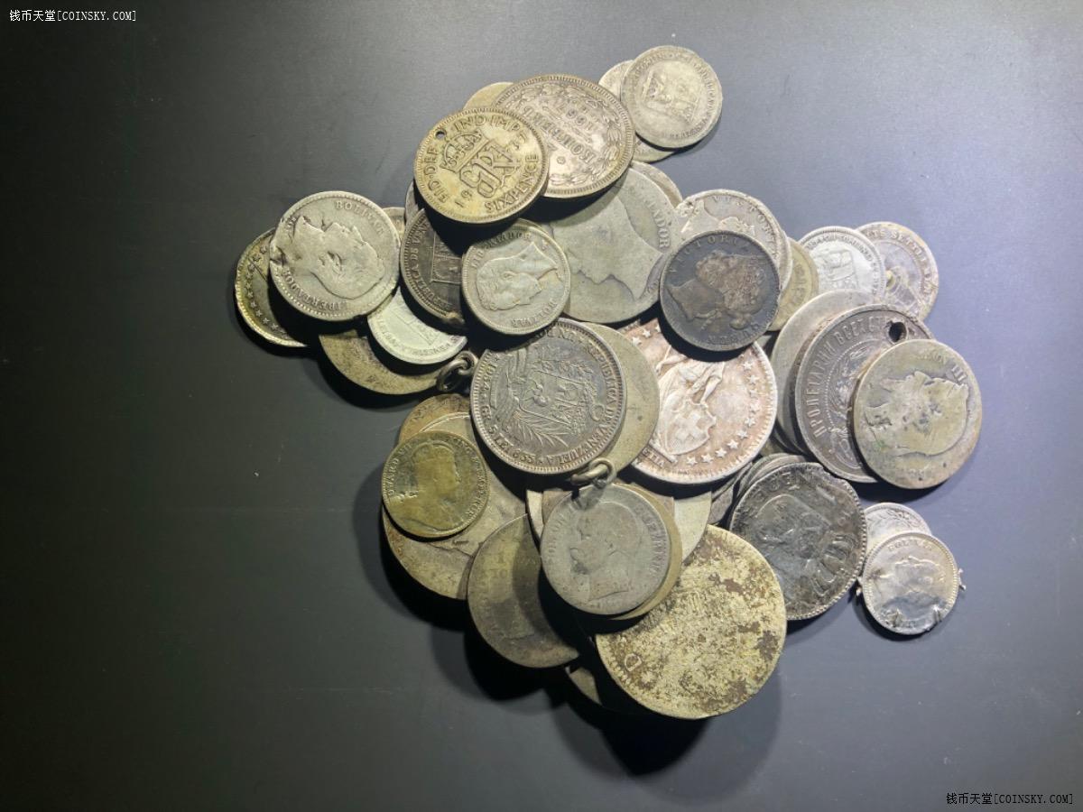 钱币天堂·交易区详情·杂七杂八外国老精稀银币一堆