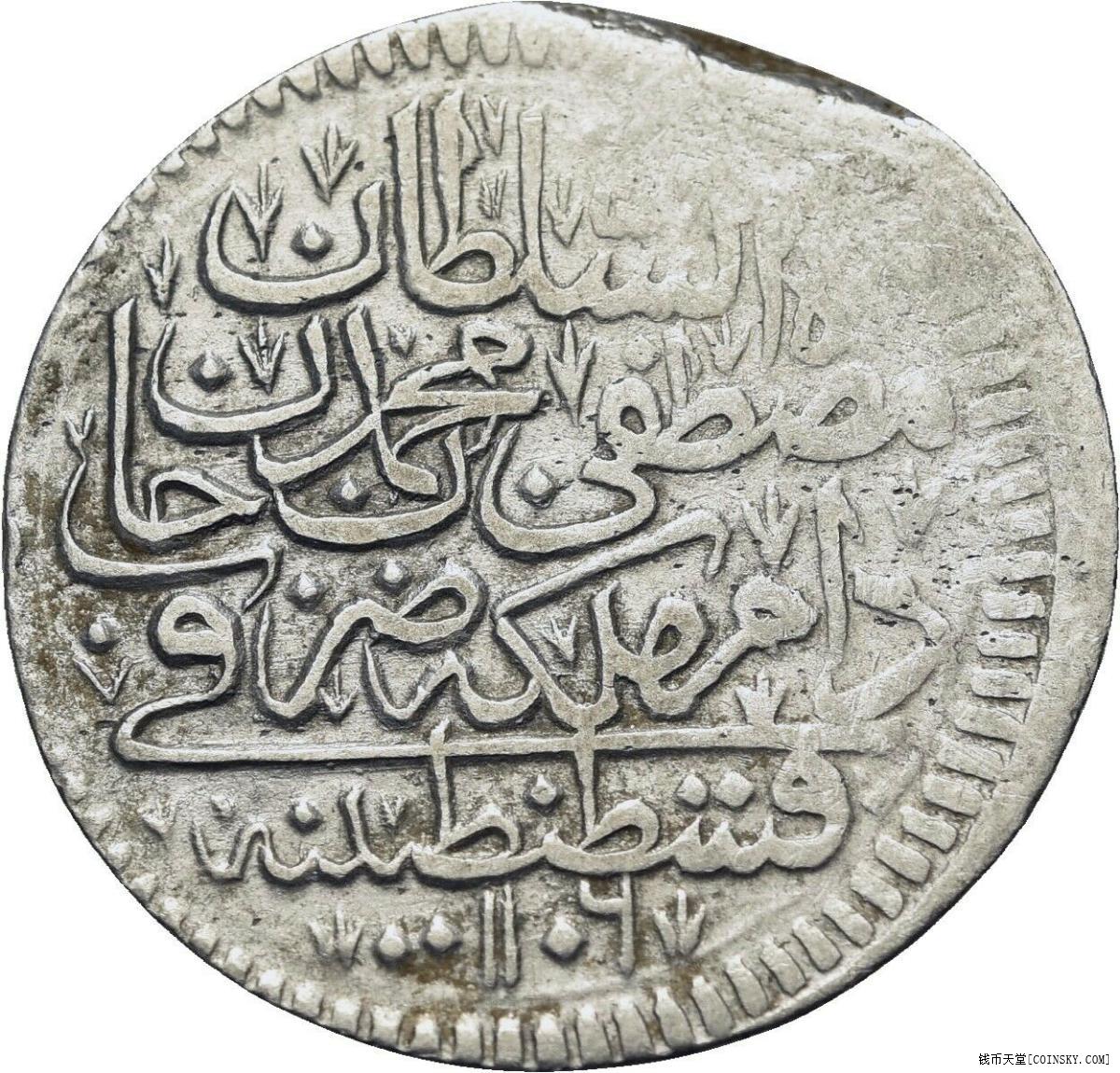 奥斯曼土耳其ah11061695年穆斯塔法二世12zolota银