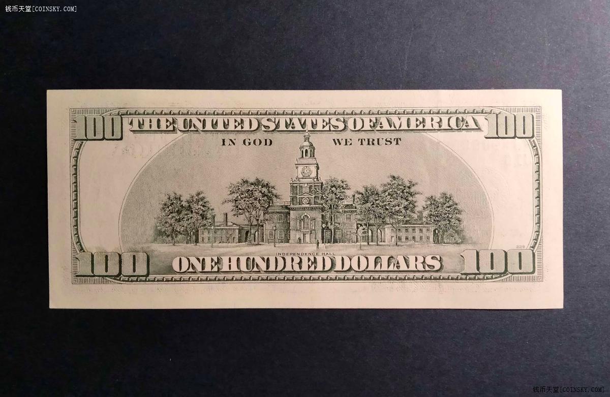 1934年美元100元图片图片