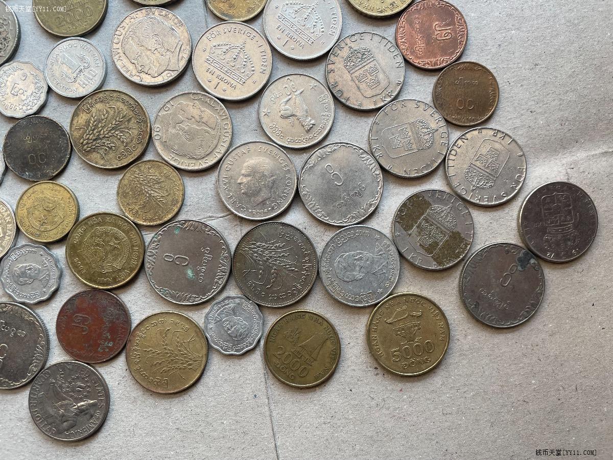 钱币天堂·交易区详情·缅甸 越南 北欧 美国硬币56个