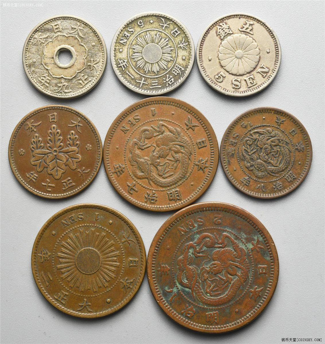 日本古钱币图片大全图图片