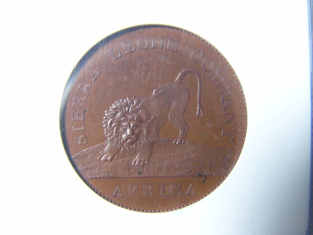 ngc鉴定pf64的1791年塞拉利昂50分