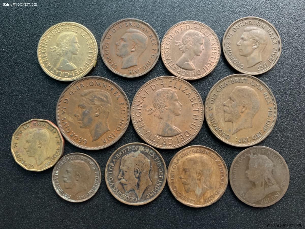 钱币天堂·交易区详情·英国硬币一组英镑gbp