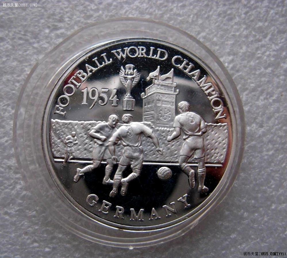 钱币天堂·交易区详情·2001年赞比亚发行世界杯500K精制银币非常少