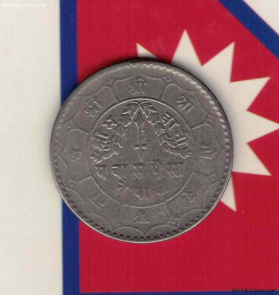 尼泊尔1956年50派沙实物图