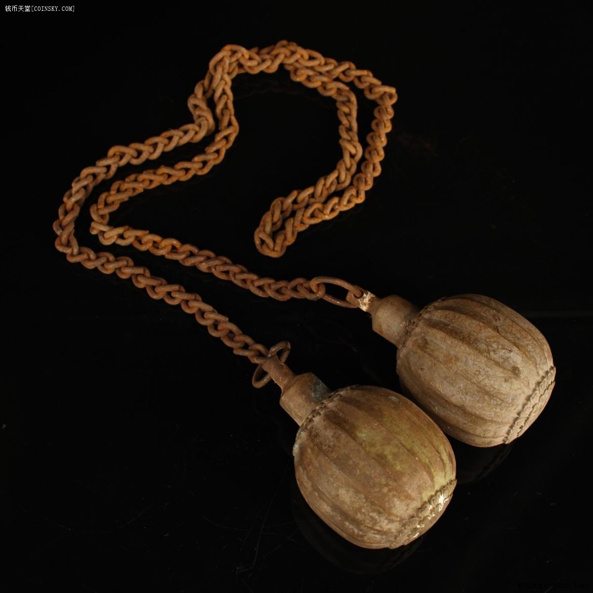 钱币天堂·交易区详情·下乡收纯铜流星锤兵器一对