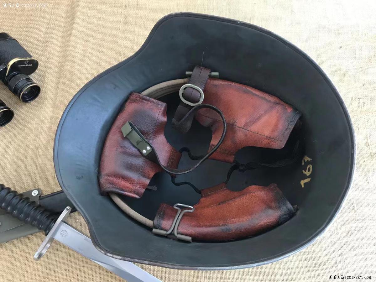 冷战时期原品 瑞士m18钢盔