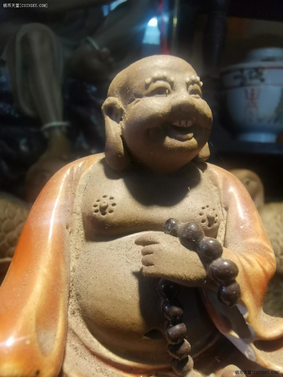 钱币天堂·交易区详情·石湾陶:一个精美陶艺大师原作:大肚佛