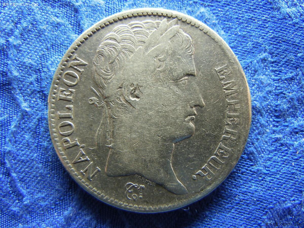 法国1808年拿破仑一世5法郎银币