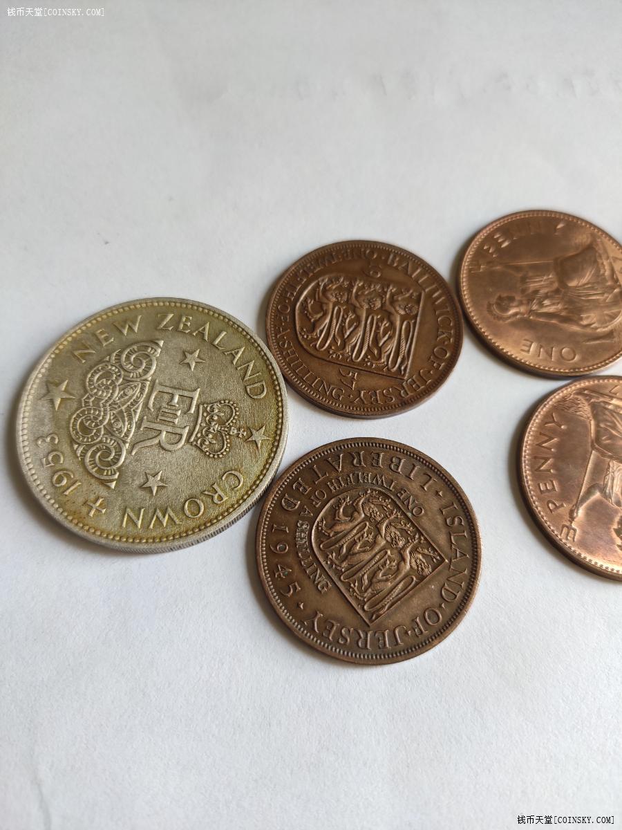 钱币天堂·交易区详情·英系英国新西兰硬币一组