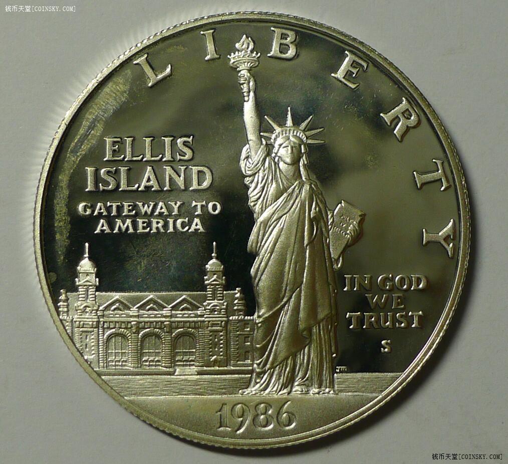 2006自由女神纪念币图片