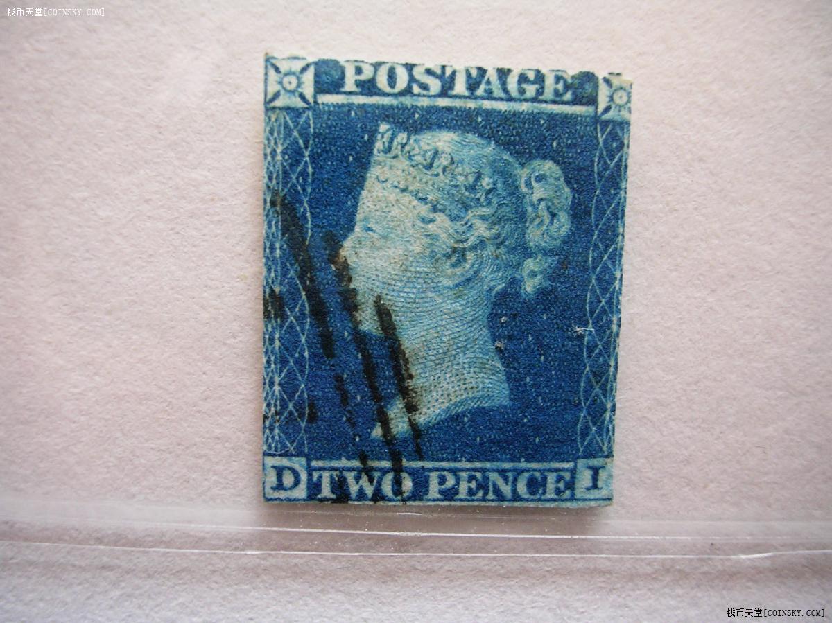 早期(古典)蓝便士di.雕刻版.1枚