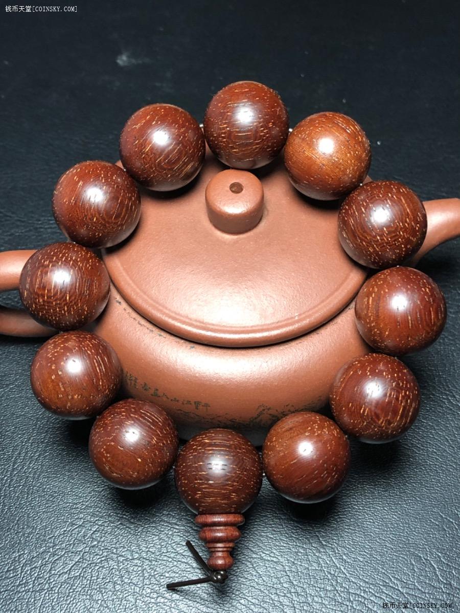 钱币天堂·交易区详情·爆金星红金檀手串手盘件