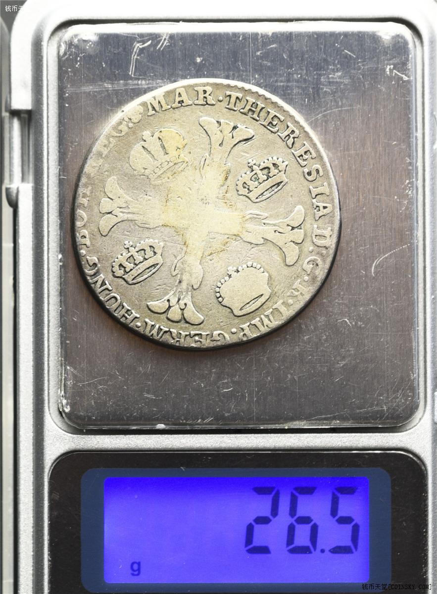 钱币天堂·交易区详情·1774年奥属尼德兰1克朗泰勒大银币