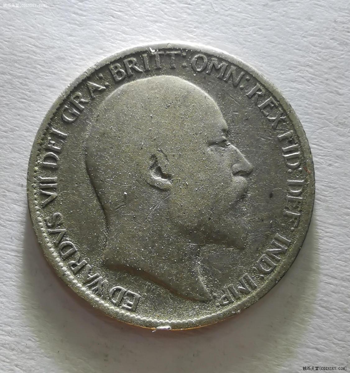 已售英国1910年6便士银币爱德华七世