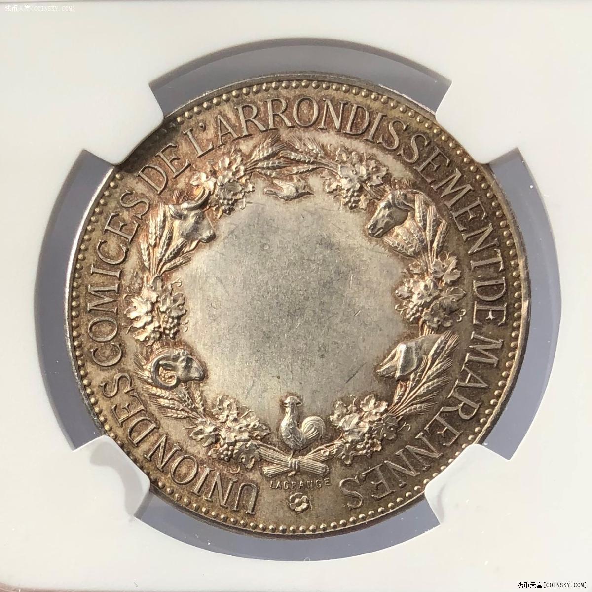 ngc-ms64 法国"播种者"银章