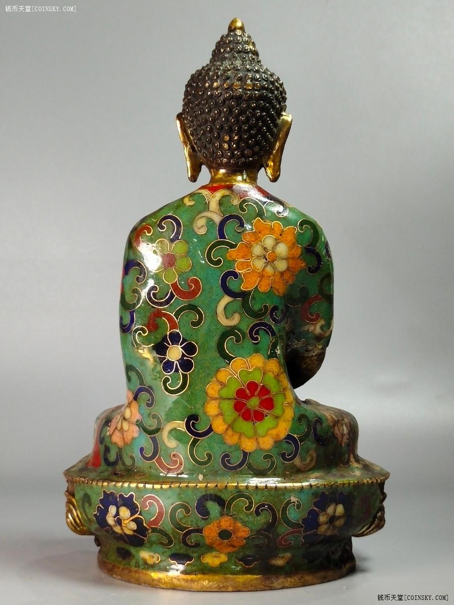 钱币天堂·交易区详情·纯铜景泰蓝佛像