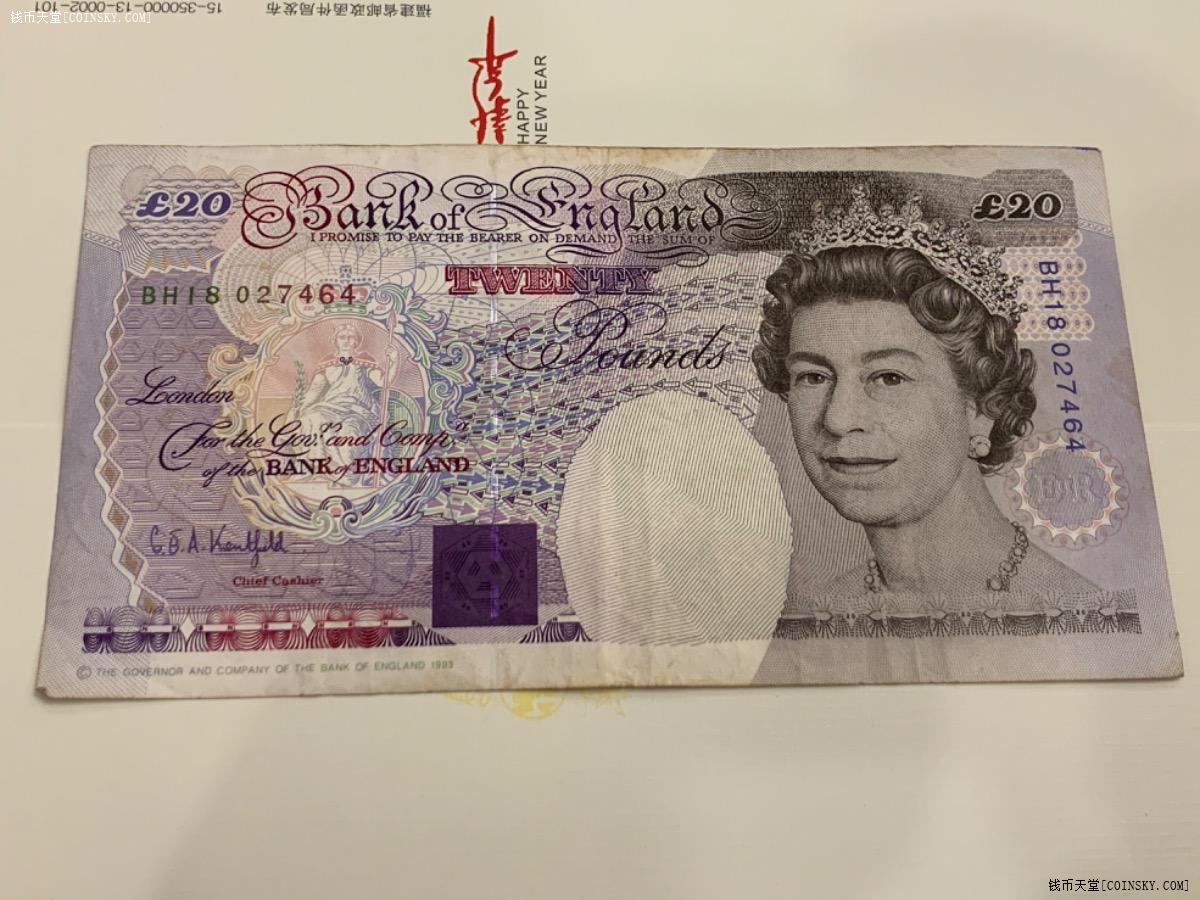 英国的钱图片20英镑图片
