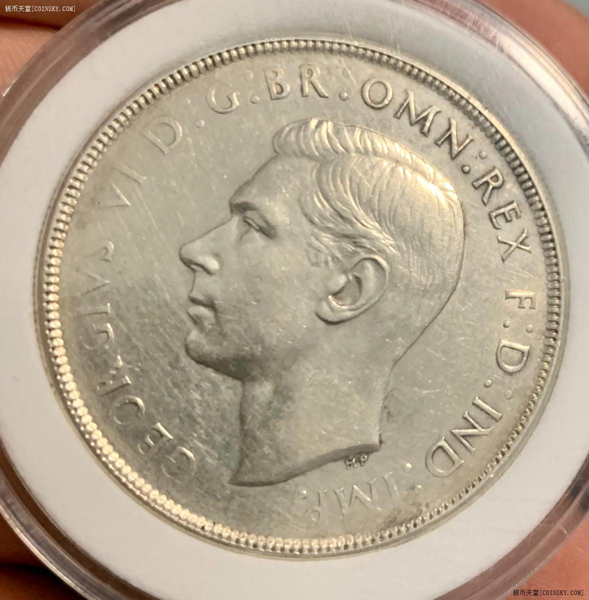 钱币天堂·交易区详情·澳大利亚1937年乔治六世皇冠大克朗银币 unc