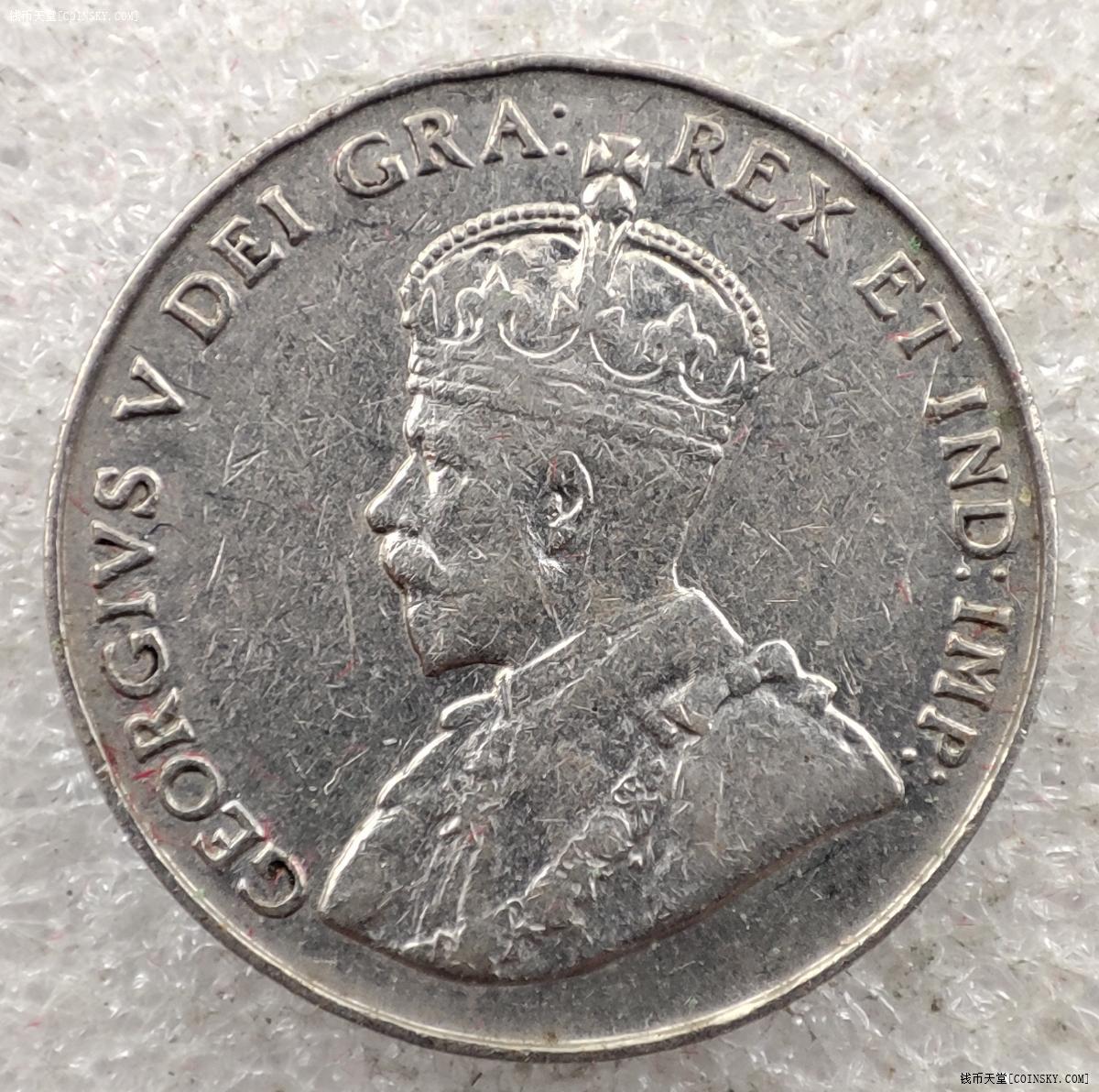 加拿大1934年乔治五世5分镍币