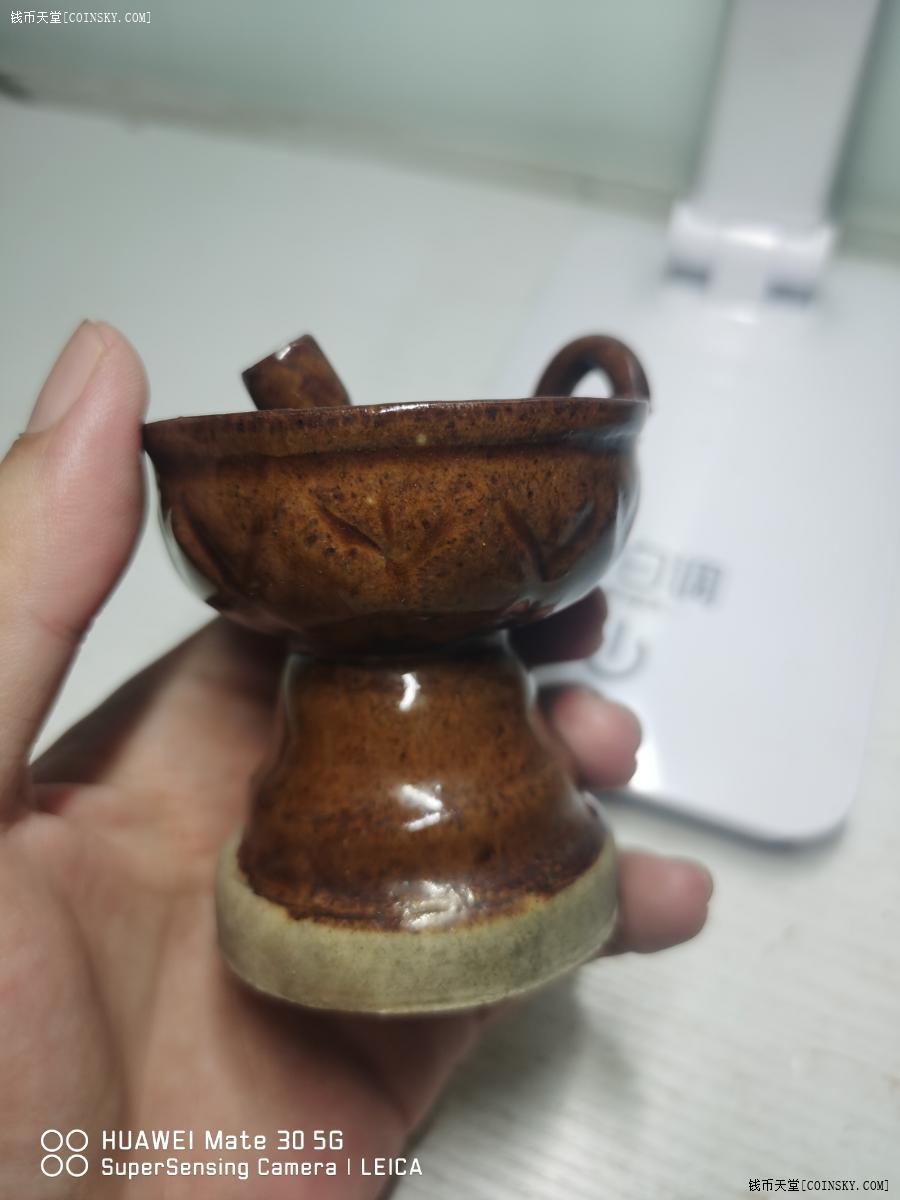 钱币天堂·交易区详情·清代淄博窑莲花灯盏